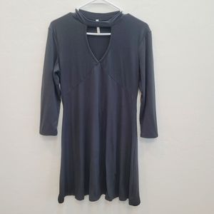 Lime & Chili Black Women's Mini Dress 3/4 Sleeves